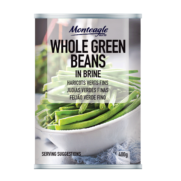 whole green beans in brine regular can g monteagle brand simpplier