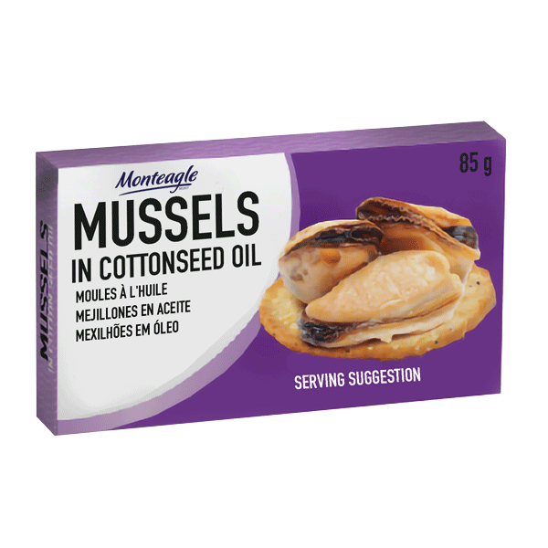 mussels in cottonseed oil easy open can g monteagle brand simpplier