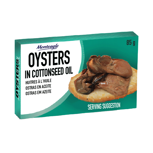 oysters in cottonseed oil easy open can g monteagle brand simpplier