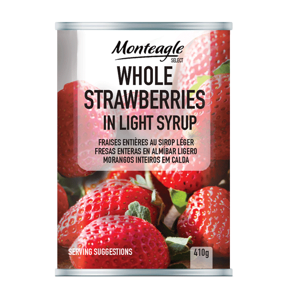 whole strawberries in light syrup regular can g monteagle brand simpplier