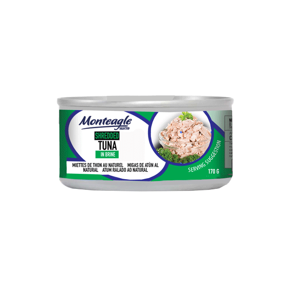 shredded tuna in brine regular can g monteagle brand simpplier