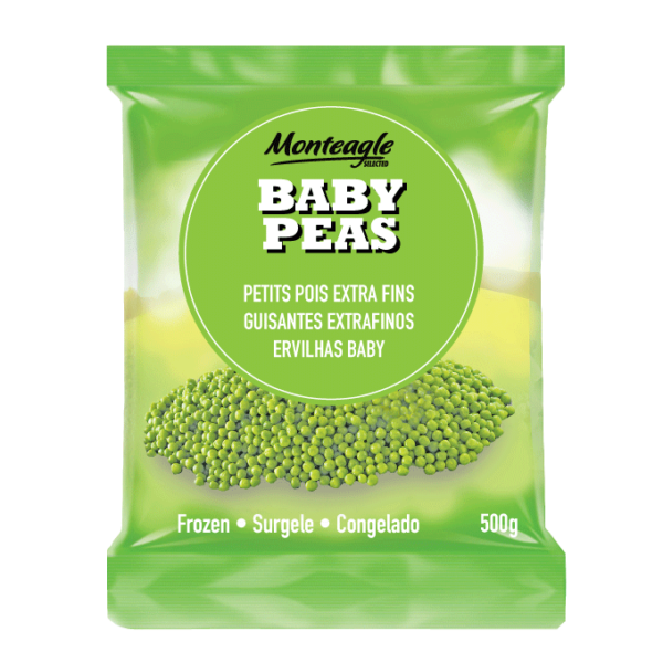 frozen baby peas bag g monteagle brand simpplier
