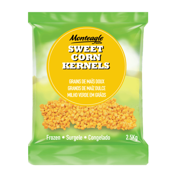 frozen yellow corn kernels bag