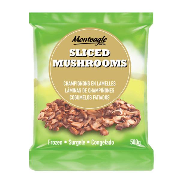 frozen sliced mushrooms bag g monteagle brand simpplier