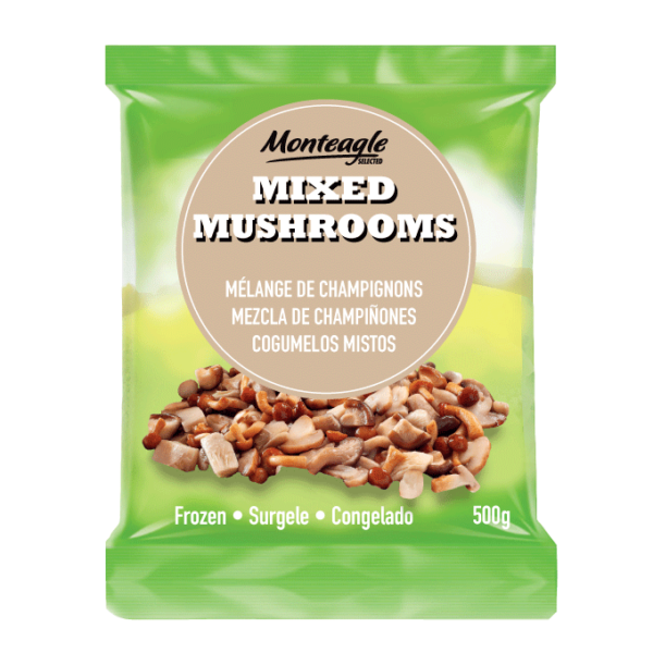 frozen mixed mushrooms bag g monteagle brand simpplier