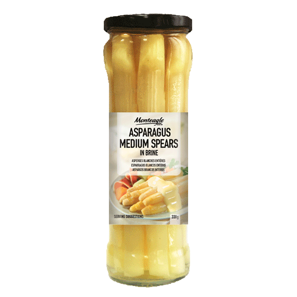 white asparagus medium spears glass jar g monteagle brand simpplier