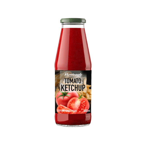 tomato ketchup glass bottle ml monteagle brand simpplier