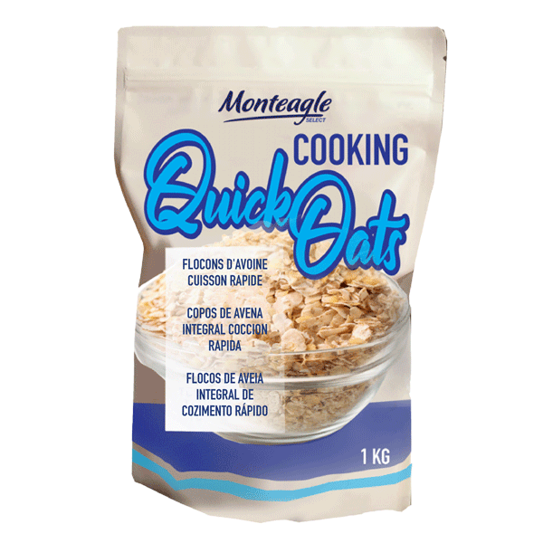 quick cooking oats stand up bag kg monteagle brand simpplier