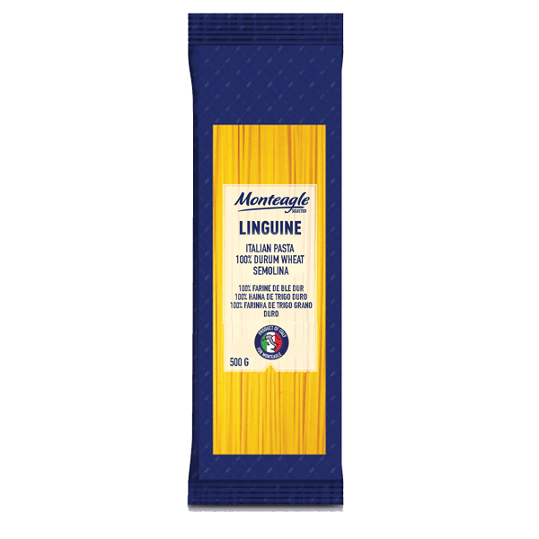 italian pasta linguini  durum wheat pillow pack g monteagle brand simpplier