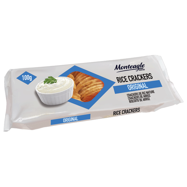 rice crackers original flow wrap monteagle brand simpplier