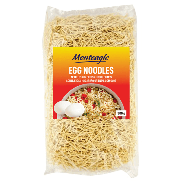 egg noodles flow pack 500g monteagle brand simpplier