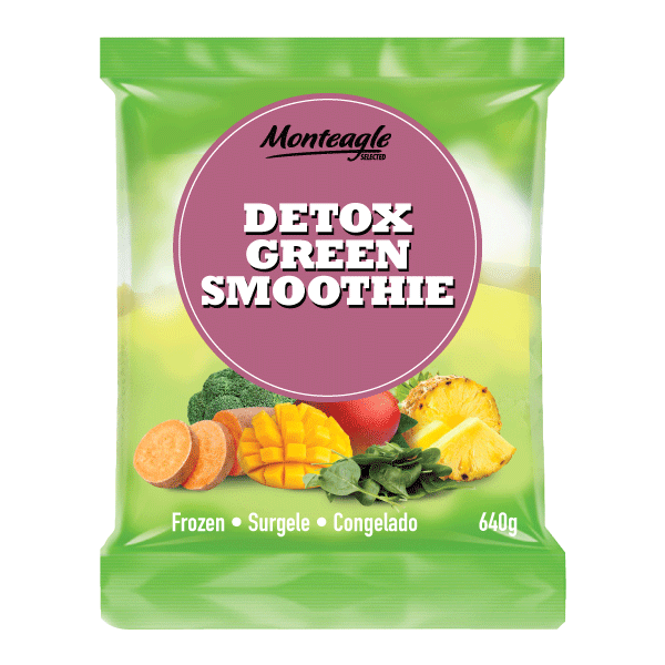 frozen detox green smoothie bag 640g monteagle brand simpplier