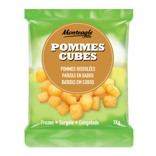 pommes cubes / rissolées 1 kg monteagle brand simpplier