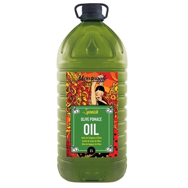 spanish olive pomace oil pet bottle 2lt monteagle brand simpplier