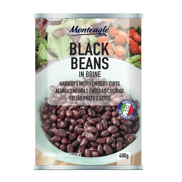 black beans in brine easy open can g monteagle brand simpplier