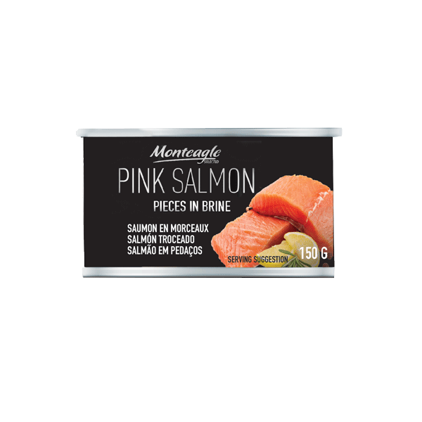 salmon pieces in brine regular can g monteagle brand simpplier