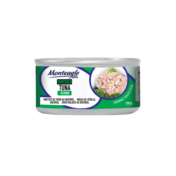 shredded tuna in brine regular can g monteagle brand simpplier