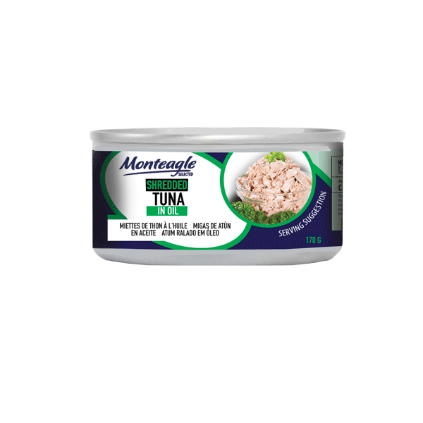 shredded tuna in oil regular can g monteagle brand simpplier