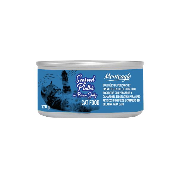 seafood platter in prawn jelly cat food regular can g monteagle brand simpplier