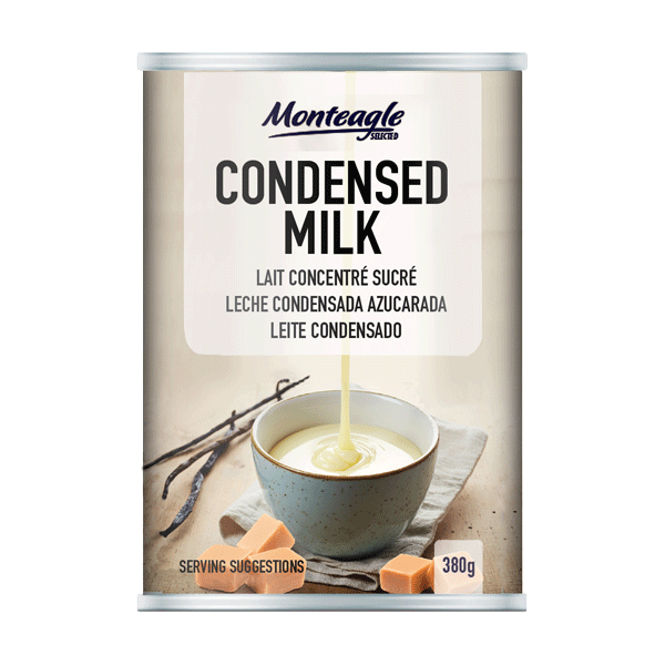 sweetened condensed  fat filled milk regular can g  monteagle brand simpplier