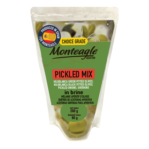 pickled mix in brine doy pack g monteagle brand simpplier