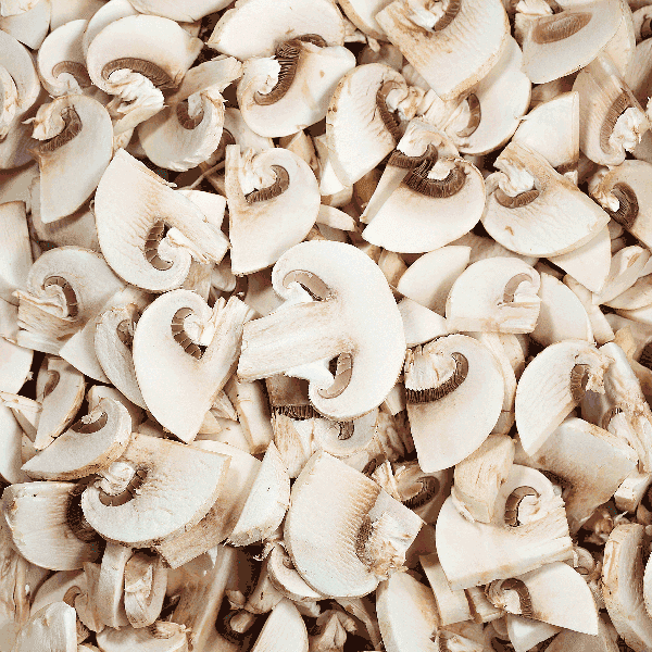 frozen mushrooms sliced mm choice grade bulk tote bins kg monteagle brand simpplier