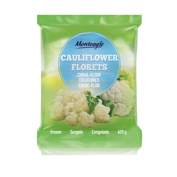 frozen cauliflower bag g monteagle brand simpplier