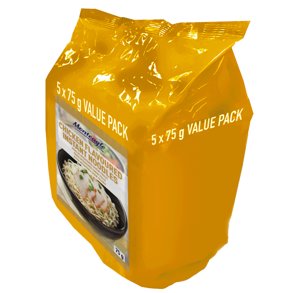 instant noodles chicken flow wrap  g  pack monteagle brand simpplier