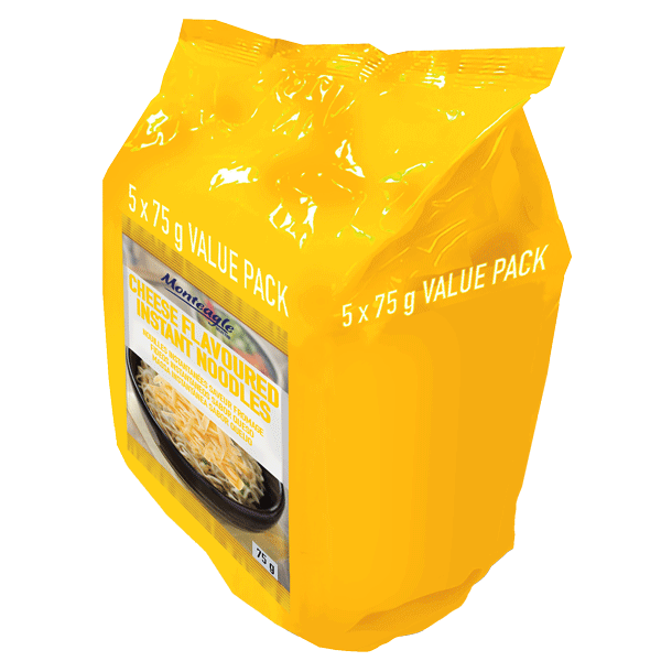 instant noodles cheese flow wrap  g  pack monteagle brand simpplier
