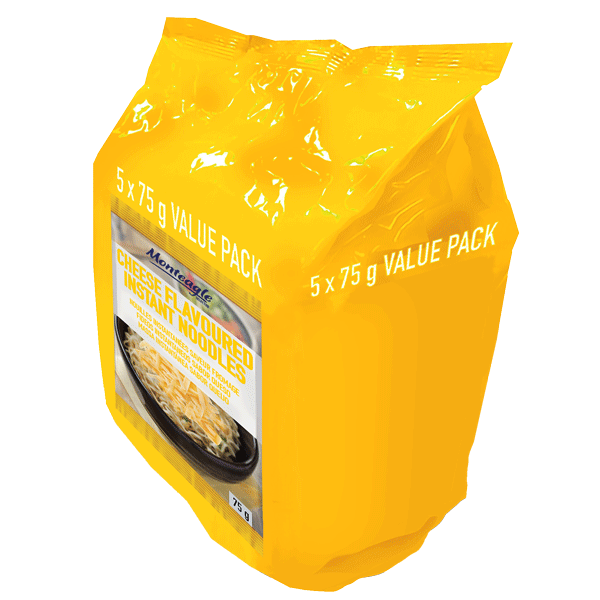 instant noodles cheese flow wrap  g  pack monteagle brand simpplier