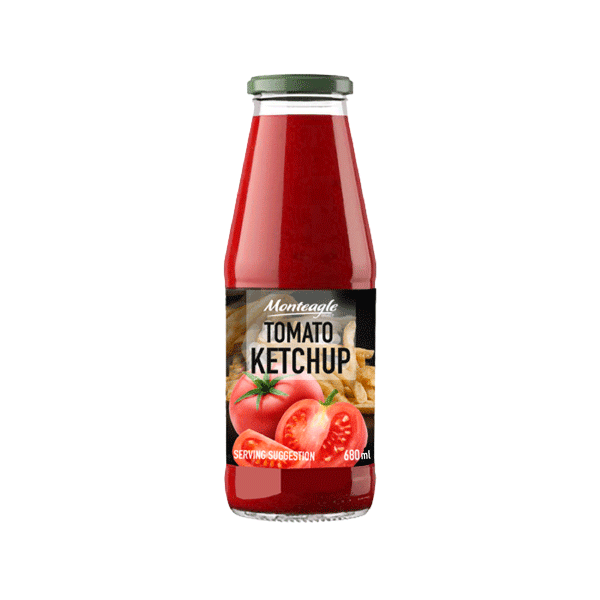 tomato ketchup glass bottle ml monteagle brand simpplier