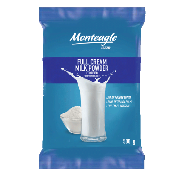 full cream  fat milk powder stand up gusset pouch g monteagle brand simpplier
