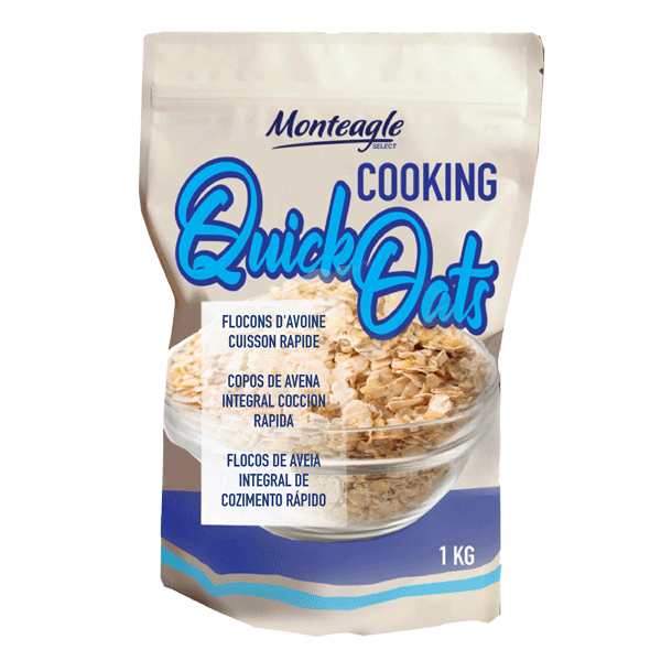 quick cooking oats stand up bag kg monteagle brand simpplier