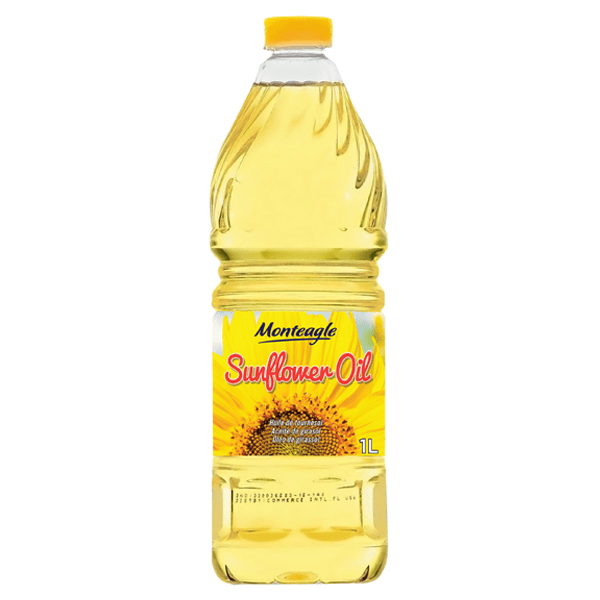 sunflower refined oil pet bottle 1lt monteagle brand simpplier