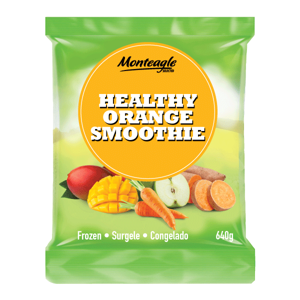 frozen healthy orange smoothie bag 640g monteagle brand simpplier
