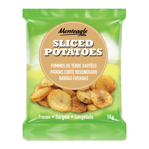 sliced potatoes / sautées 1 kg monteagle brand simpplier